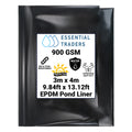 3m x 4m EPDM Rubber Pond Liner, 900 GSM-0