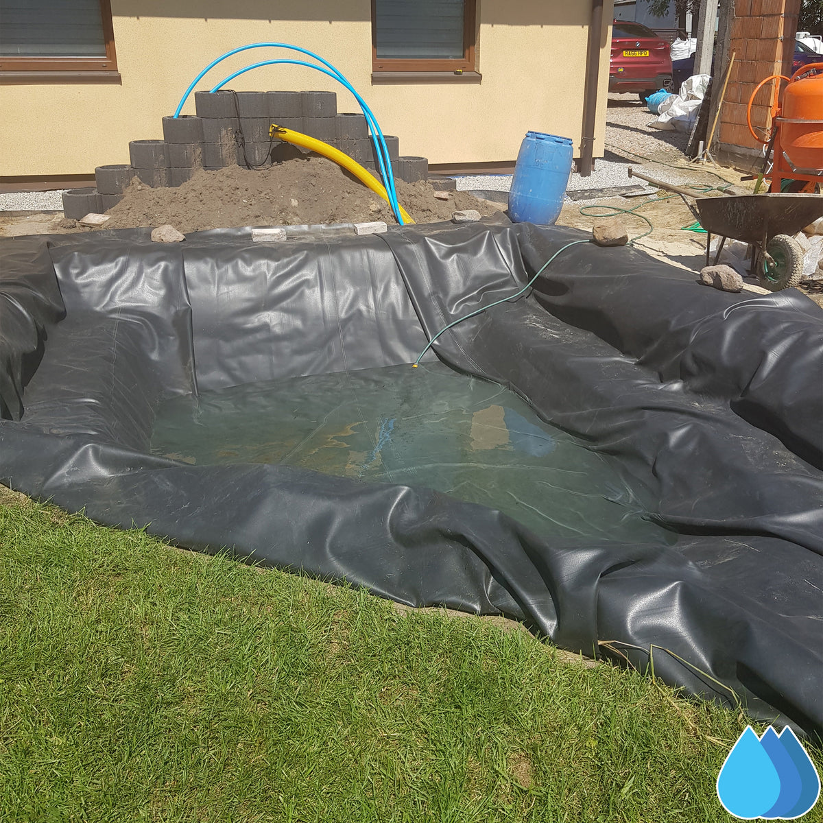 3m x 4m EPDM Rubber Pond Liner, 900 GSM-4