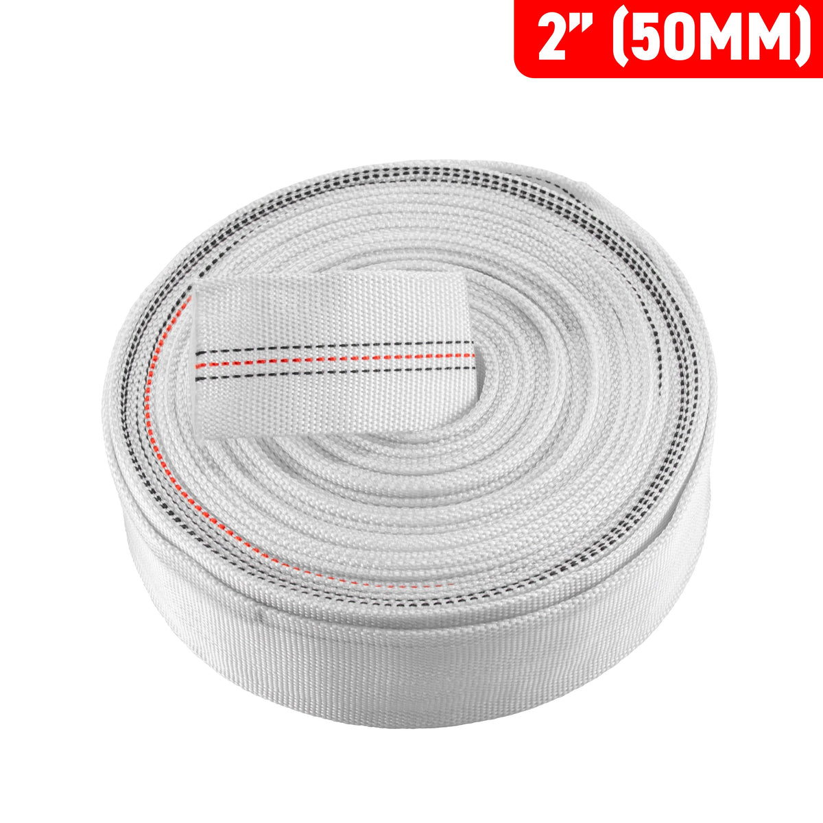 2" Lined Lay Flat Discharge Hose, 8-24 BAR-1