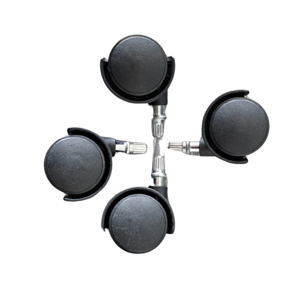 Additional Castor Wheels for the Senelux Glass Panel Heater with Wi-Fi Controls