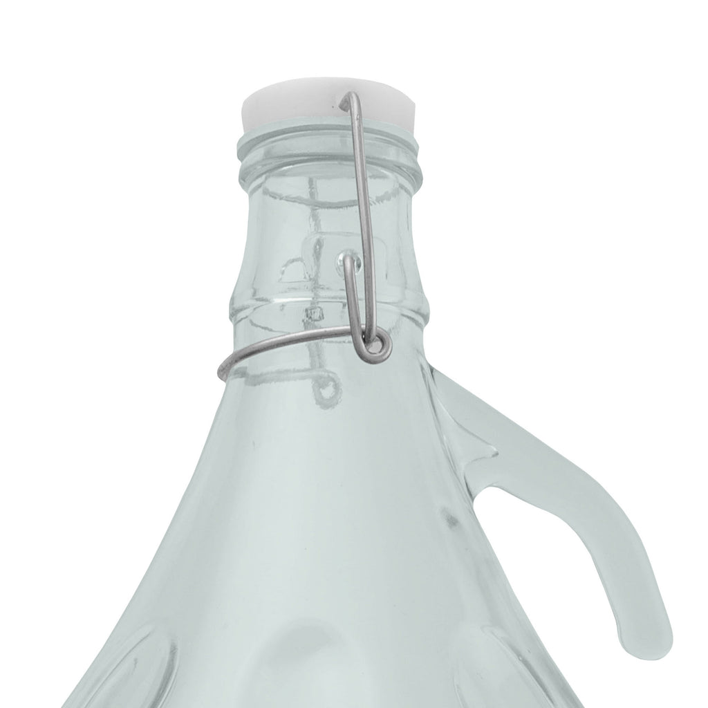 5L Clear Glass Demijohn Bottle with Swing-top Cap-2
